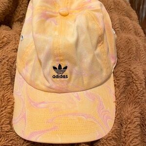 Adidas Yellow and Pink Cap